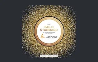 ウルセラ GOLD STANDARD賞のバッジ